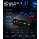 Мультимедійна панель для ПК Tecmebius TCC-QL5E 5.25" — Хаб USB 3.0/2.0, SATA/e-SATA, Картридер 5-в-1, Audio-панель, Чорна