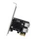 Адаптер PCI-E Extender Riser від 1 до 4 слотів PCI-E 1X для відеокарти, зовнішня карта, адаптер PCI-E для настільного комп'ютера