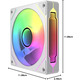Вентилятор для корпусу Jungle Leopard Prism 120 Pro ARGB Reverse White — кулер 120 мм з ефектом нескінченного дзеркала