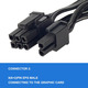 Кабель PCIe 8Pin (6+2) для Corsair RM/HX/CX-M, Thermaltake, Rosewill Photon, 25" YieJoya, PSU → GPU