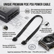 Кабель PCIe 8Pin (6+2) для Corsair RM/HX/CX-M, Thermaltake, Rosewill Photon, 25" YieJoya, PSU → GPU