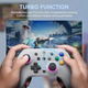Бездротовий геймпад Контролер ECHTPower, у ретро Switch Pro, сумісний із Switch/OLED/ПК/Android/iOS, сірий