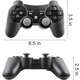Бездротовий ігровий контролер Diswoe для PlayStation 3 та ПК — Bluetooth Геймпад, Double Shock, 6-осьовий гіроскоп, Чорний