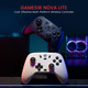 Бездротовий геймпад GameSir Nova Lite Space Purple джойстик з датчиками Холла Bluetooth 2.4G для ПК Android iOS Switch Steam Deck