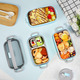Ланч-бокс Bento Box 3-ярусний, 3 шари, внутрішній стакан з нержавіючої сталі