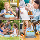 Ланч-бокс Bento Box 3-ярусний, 3 шари, внутрішній стакан з нержавіючої сталі
