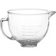 Скляна чаша для змішування, сумісна з міксерами KitchenAid з похилою головкою об'ємом 4,5 та 5л, скляна чаша для змішування
