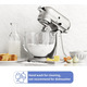 Скляна чаша для змішування, сумісна з міксерами KitchenAid з похилою головкою об'ємом 4,5 та 5л, скляна чаша для змішування