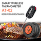 Бездротовий Bluetooth термометр для гриля та м'яса Kamado BONO (GRILLI 555501) з LCD-екраном та 2 щупами