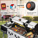 Бездротовий Bluetooth термометр для гриля та м'яса Kamado BONO (GRILLI 555501) з LCD-екраном та 2 щупами