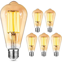 СТОК Вінтажна лампочка Едісона E27 LED YUNLIGHTS 6 шт