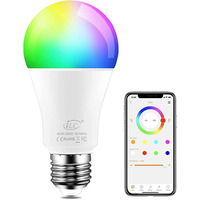 Розумна світлодіодна лампа Wi-Fi 10Вт RGB+2700+6500К Е27, керована з телефону