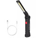 Ліхтар акумуляторний складаний Worklight W-52 LED COB 360° магніт + гачок 5 режимів microUSB