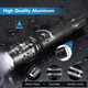 Уцінка Ручний ліхтар Phixton T04 Flashlight 5000 Lm масштабування/ водонепроникний/ ударостійкий Black