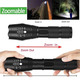 Уцінка: Надпотужний LED ліхтар Mediashop Tac Light — 5 режимів, Zoom, авіаційний алюміній (Чорний)