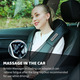 Масажер шиацу для шиї та плечей iKristin: 3D-масаж 16 вузлів, ІЧ-підігрів, для всього тіла, автомобільний адаптер, Сірий