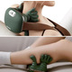 Акумуляторний Електричний масажер для шиї та плечей Shoulders & Neck Massager з підігрівом, зелений