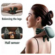 Акумуляторний Електричний масажер для шиї та плечей Shoulders & Neck Massager з підігрівом, зелений