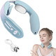 Імпульсний масажер для шиї Smart Neck Massager K05 Blue з підігрівом — бездротовий мікрострумовий масажер, 4 режими