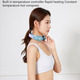 Імпульсний масажер для шиї Smart Neck Massager K05 Blue з підігрівом — бездротовий мікрострумовий масажер, 4 режими