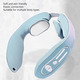 Імпульсний масажер для шиї Smart Neck Massager K05 Blue з підігрівом — бездротовий мікрострумовий масажер, 4 режими