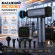 Ручний перкусійний масажер Nanssigy Massage Gun 30-швидкісний регульований масажер зі світлодіодним індикатором, 6 масажних голово