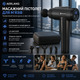 Масажний пістолет Aerlang Muscle Gun Black — Професійний перкусійний масажер, 20 швидкостей, LCD-екран, 6 насадок + кейс