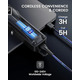 Машинка для стрижки волосся Glaker GL-K11S Black Professional: акумуляторна, 15 насадок, 300 хв роботи