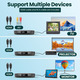 Міні-DVD-плеєр Desobry HDMI 1080P HD: Компактний мультизонний програвач для Smart TV, USB, TF, AV, Чорний
