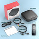 Міні-DVD-плеєр Desobry HDMI 1080P HD: Компактний мультизонний програвач для Smart TV, USB, TF, AV, Чорний