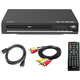 DVD-програвач KCR для телевізора, DVD/CD/MP3/AVI з USB-портом, виходом HDMI та AV (кабель HDMI та AV у комплекті), пульт