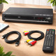 DVD-програвач KCR для телевізора, DVD/CD/MP3/AVI з USB-портом, виходом HDMI та AV (кабель HDMI та AV у комплекті), пульт
