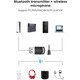 Bluetooth-аудіопередавач для PS5/PS4/Switch/Xbox/PC Бездротовий приймач Bluetooth-адаптер, бездротовий аудіопередавач BT 5.0