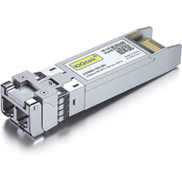 10Gtek промисловий приймач-передавач 10GBase-SR SFP+, 10G 850nm MMF, до 300 метрів, сумісний з Cisco SFP-10G-SR, Meraki MA-SFP-10G