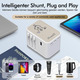 Travel Adapter Дорожній адаптер RoadZ Worldwide універсальна дорожня вилка з 2 USB, 3 USB C та 1 розеткою змінного струму