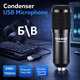 Б/в Конденсаторний мікрофон Neewer NW-8000 USB, 192 кГц/24-біт, суперкардіоїдна частота, амортизатор та пінопластовий