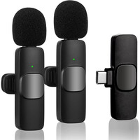 Комплект мікрофонів петличних Bluetooth мікрофон петличний з шумопоглинанням 2 шт (Type-C)