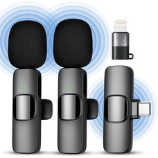 Бездротовий петличний мікрофон Qhot для iPhone,Android мікрофон Plug and Play для запису, прямої трансляції, додаток не потрібний