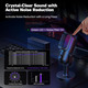 USB-мікрофон для комп'ютерних ігор: конденсаторний мікрофон RGB для геймерів зі стійкою - мікрофон для запису для комп'ютера