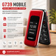 Уцінка Мобільний телефон для літніх людей GUWET G739 Red: Великі кнопки, SOS-кнопка, 1600 мАг