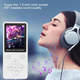 Музичний MP3/MP4 плеєр Bewinner Hi-Fi 32GB Bluetooth 5.0 — Портативний аудіоплеєр з кольоровим екраном 1.8", Білий