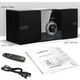 Музичний центр Hi-Fi мікросистема LONPOO LP-886: CD-плеєр, Bluetooth, USB, FM-радіо, 30 Вт, DSP, Пульт ДК, Black