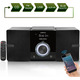 Музичний центр Hi-Fi мікросистема LONPOO LP-886: CD-плеєр, Bluetooth, USB, FM-радіо, 30 Вт, DSP, Пульт ДК, Black