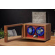 Скринька для автопідзаводу годинників / Віндер / Watch Winder / Ротомат Newaner 2 слоти, дерев’яний корпус, тихий мотор, LED