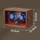 Скринька для автопідзаводу годинників / Віндер / Watch Winder / Ротомат Newaner 2 слоти, дерев’яний корпус, тихий мотор, LED