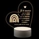 Акриловий LED нічник «Планер» USB, декоративна настільна лампа, подарунок друзям, на День народження та День Святого Валентина