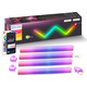 Розумні LED настінні світильники LPMYLMC RGB-IC Glide: 7 сегментів, Синхронізація з музикою, Керування App/Voice (Б/в)