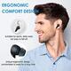 Бездротові навушники Bakibo Bluetooth 5.1 з мікрофоном, автоматичне сполучення, спортивні водонепроникні навушники Ipx7 TWS