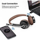 Bluetooth-гарнітура з мікрофоном бездротова з USB-портом та шумопоглинанням, накладні стереонавушники Bluetooth 5.0 для ПК/ноутбук