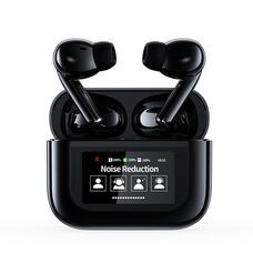Bluetooth-гарнітура-вкладиші Бездротові навушники з РК-дисплеєм та сенсорним екраном Tws Bluetooth, навушники Hi-Fi Anc з шумопогл